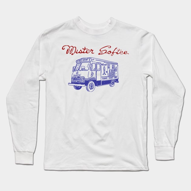 Mister Softee Truck ice Cream Long Sleeve T-Shirt by Abstrack.Night